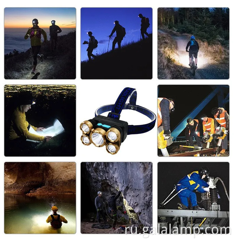 Многоцелевая USB-заряжаемая фара для кемпинга и рыбалки